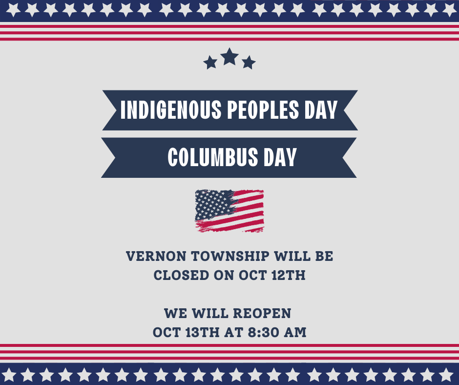 Closed for Columbus Day/ Indigenous Peoples Day